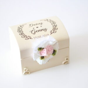 Baul para argollas de matrimonio, cofre para anillos de bodas, vestidos de novia, batas de novia