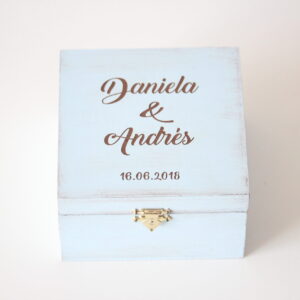 Baúl para argollas Cielo Vintage